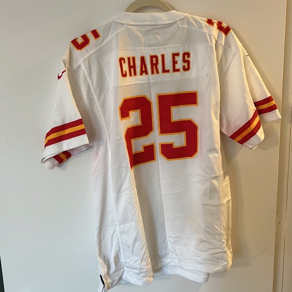 Kansas City KC Chiefs NFL Football #25 Away Nike White Jersey - Picture 7 of 7